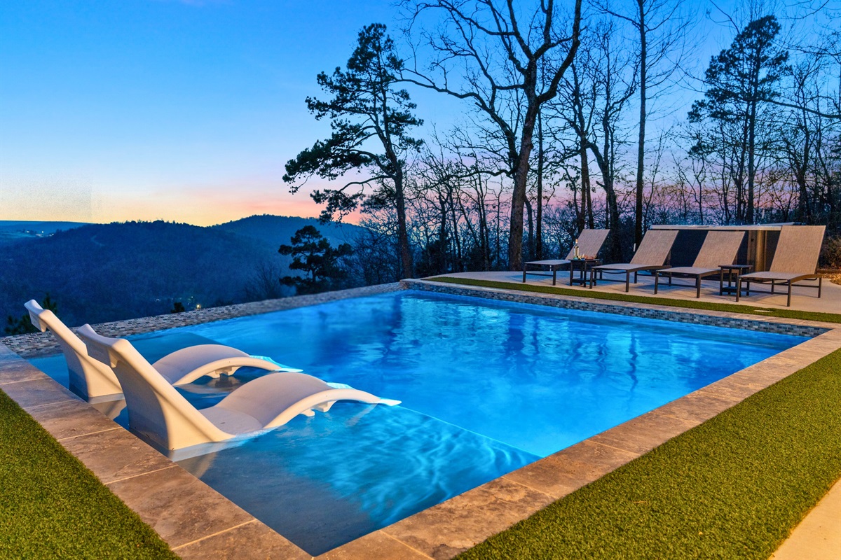 Cool off in the sparkling pool during the day or unwind at sunset with the loungers perfectly positioned for soaking in the view.