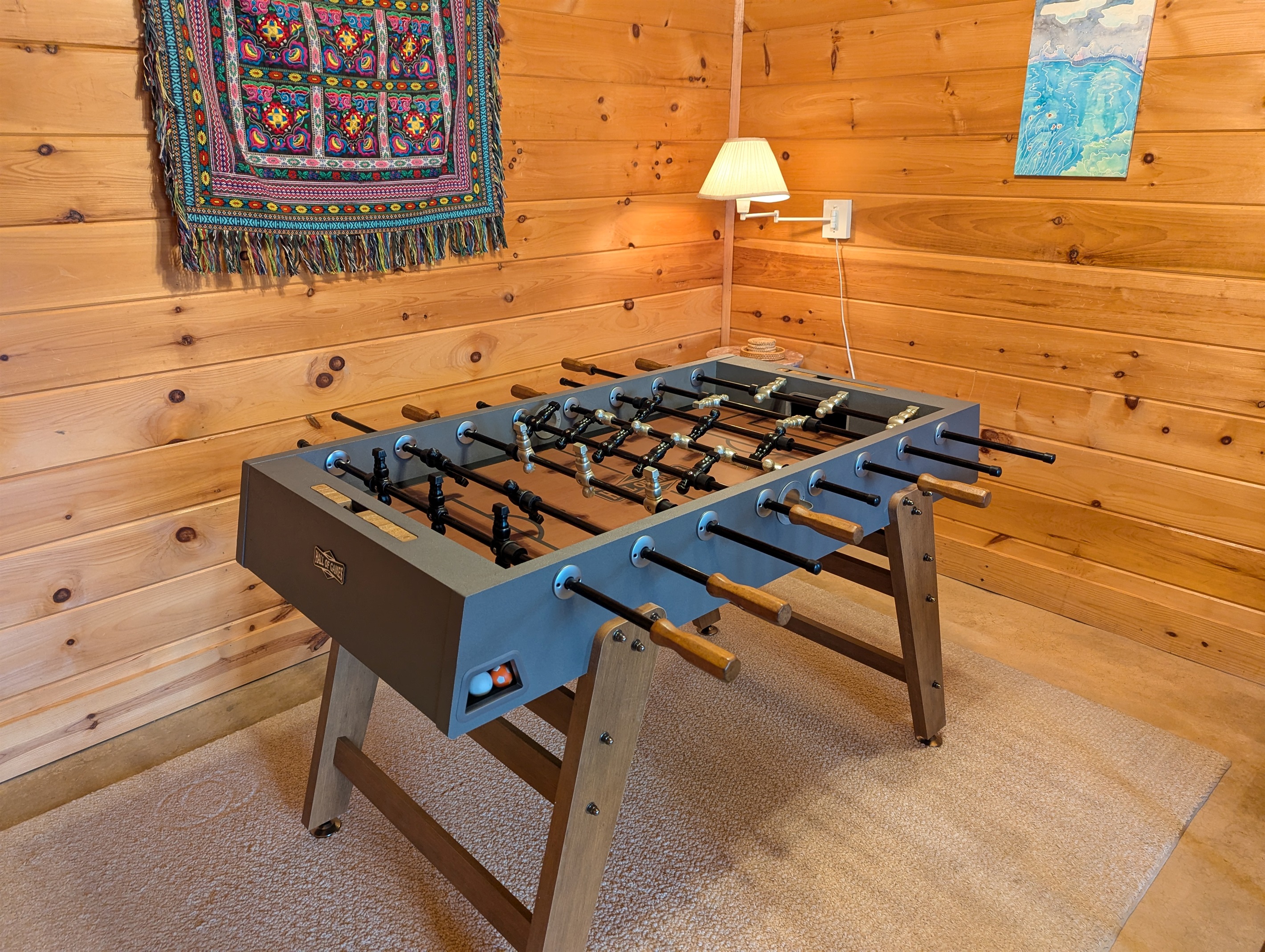 Foosball table downstairs