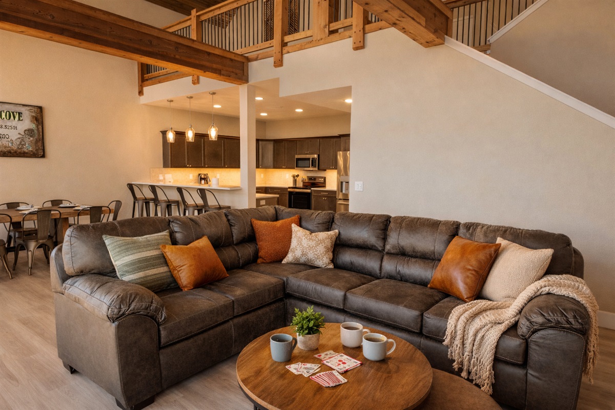 Enjoy the spacious living room 