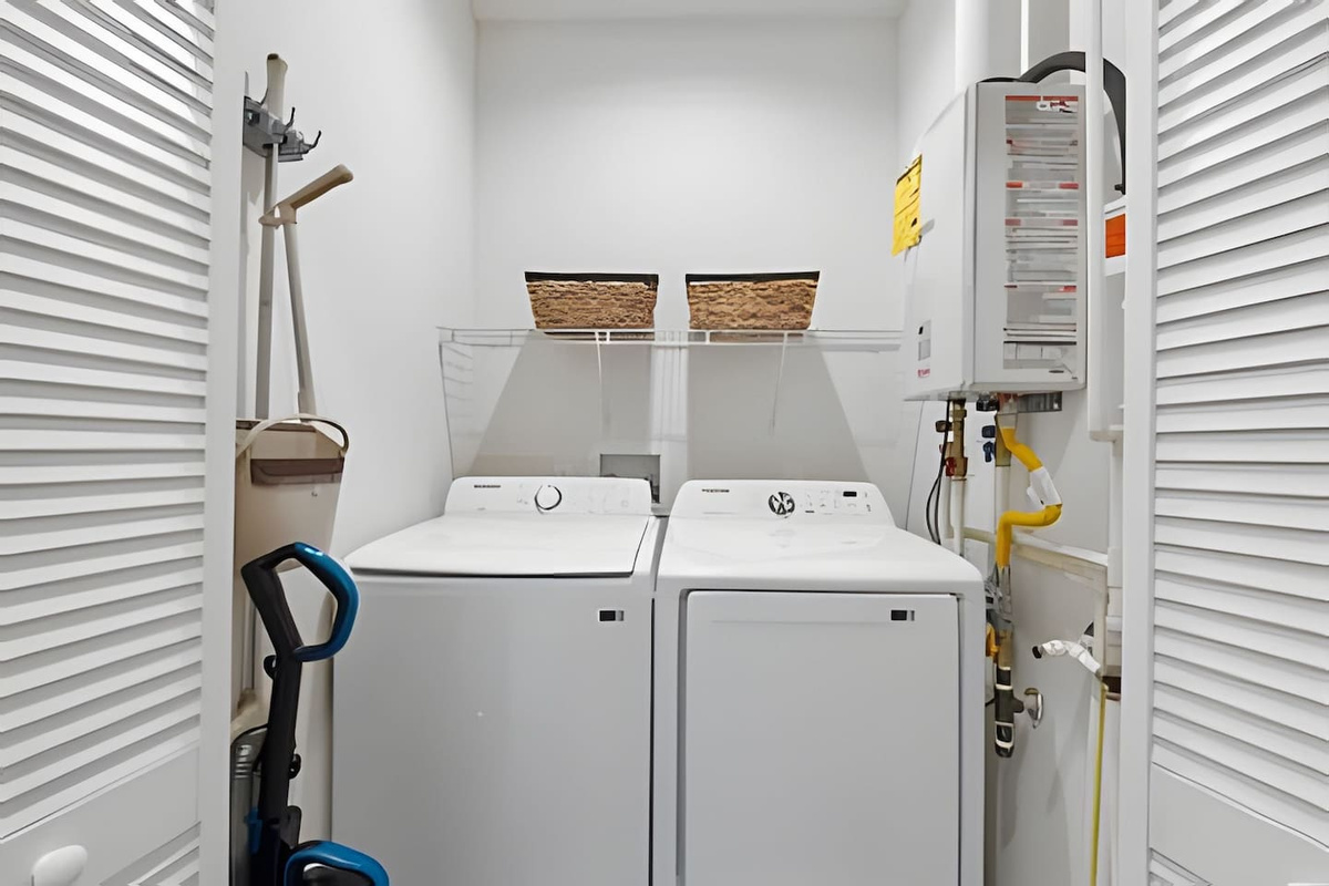 For added convenience, enjoy in-unit laundry facilities.