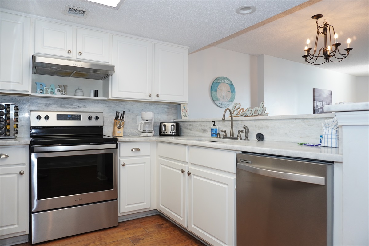 Upgraded stainless steel appliances