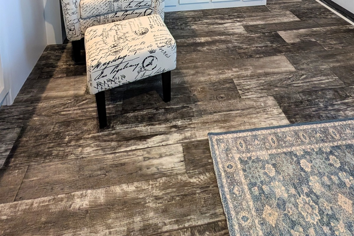 Cozy living room with smart TV