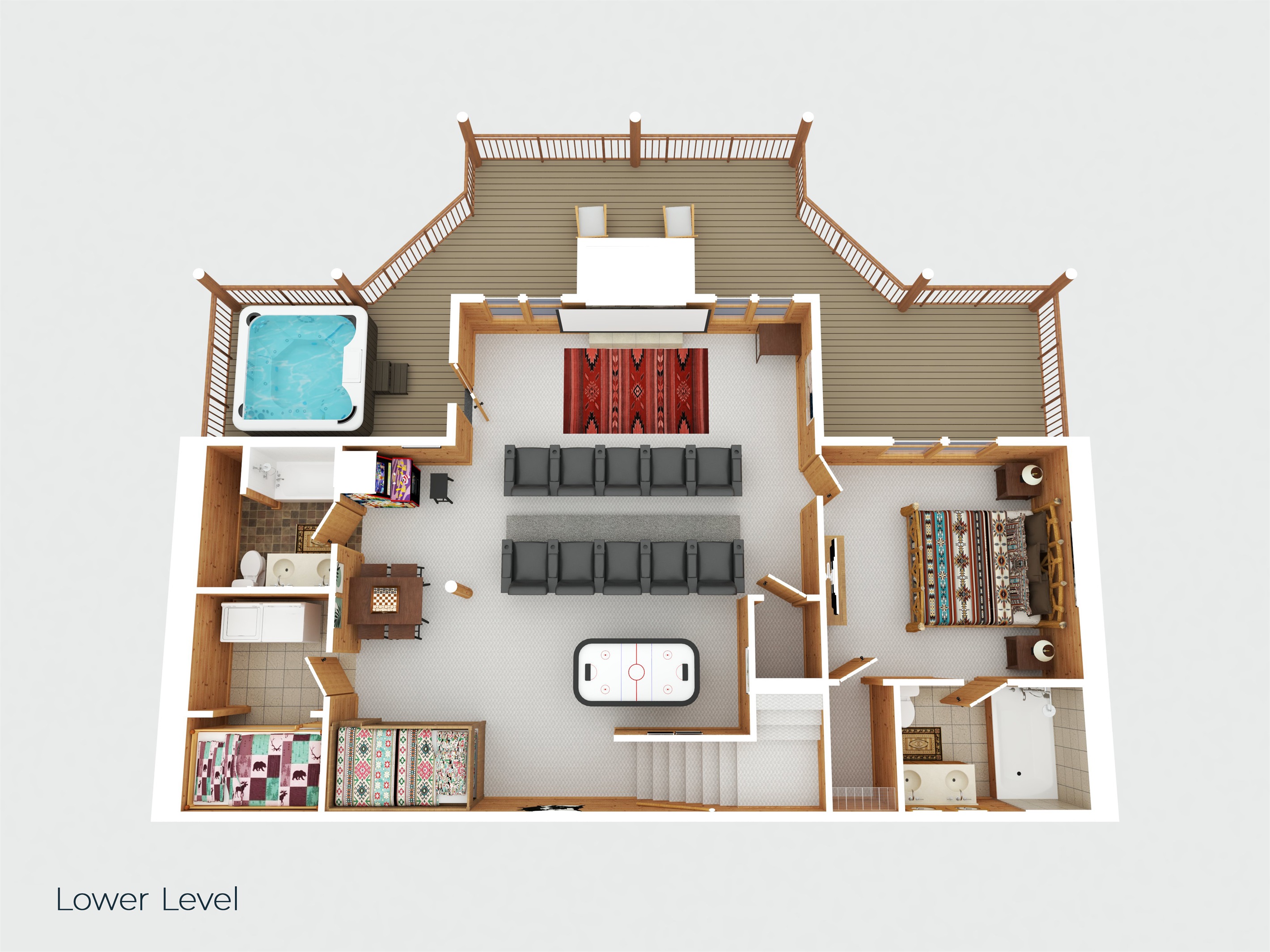 Lower level floorplan