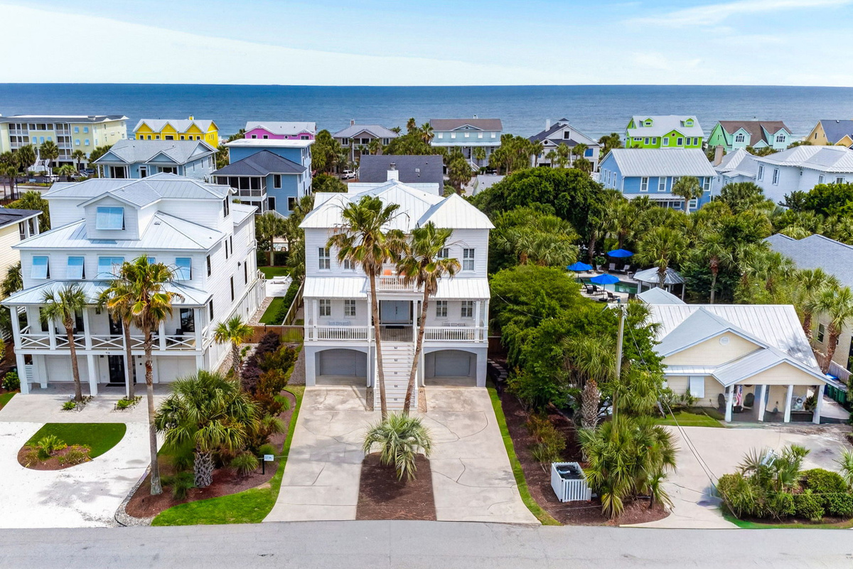 Aerial View | Twin Palms | 914 Carolina Blvd | Isle of Palms, SC | IOP Escapes