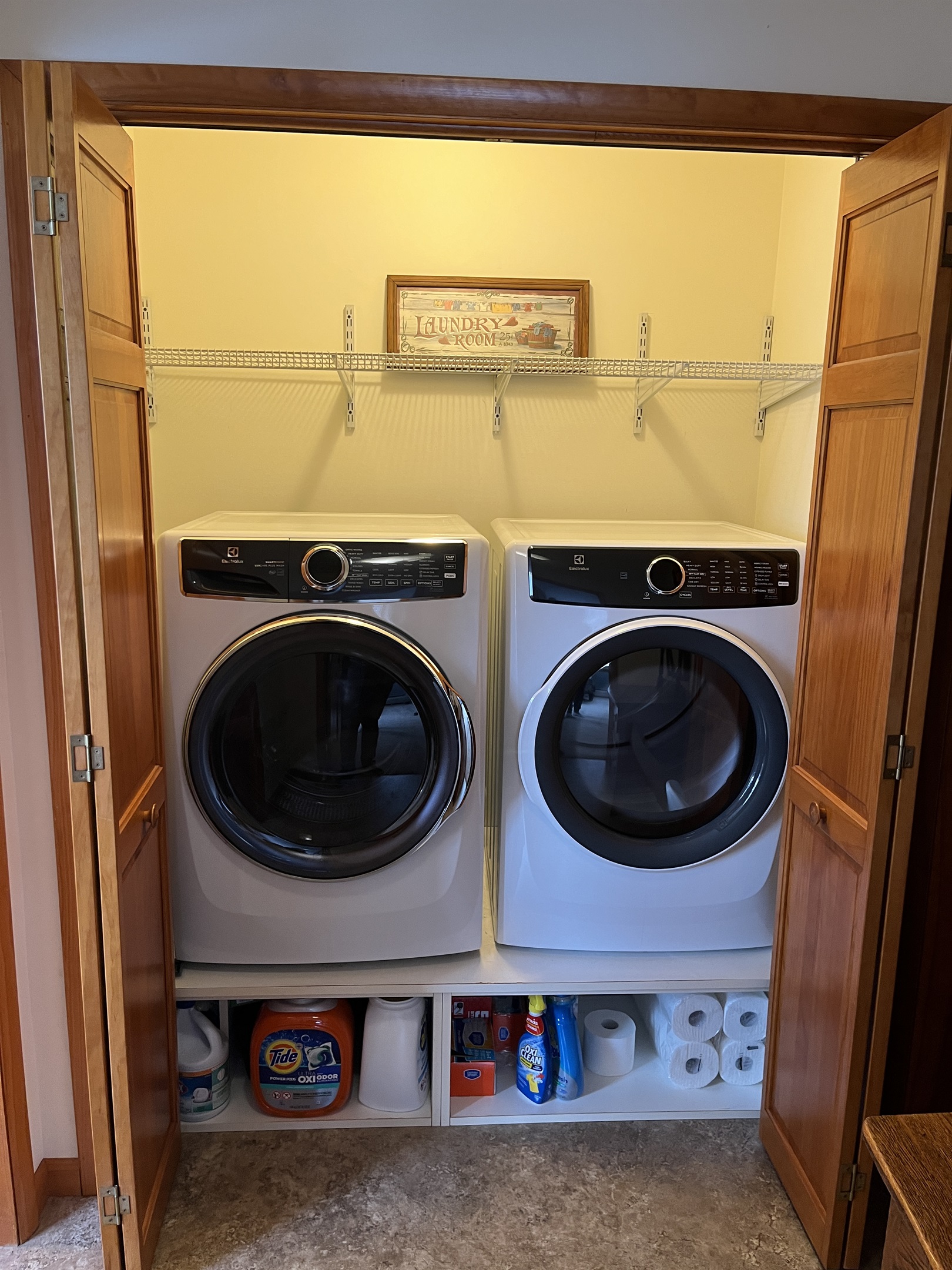 1st floor laundry off living room