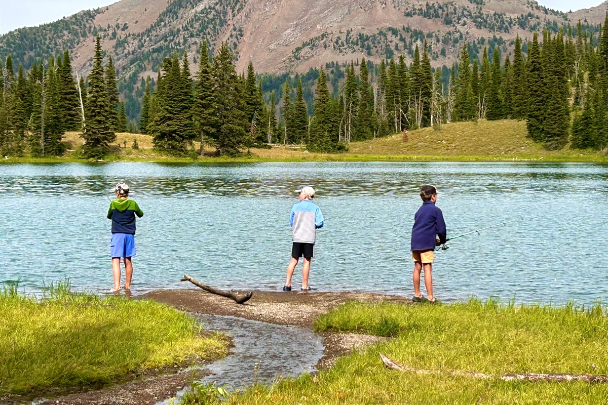 fishing at blair lake in the nearby centennials