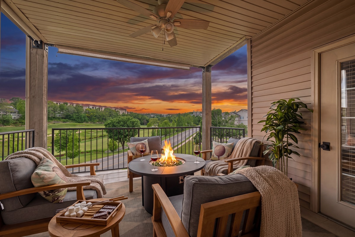 Inviting back patio! Great for morning coffee or evening drinks