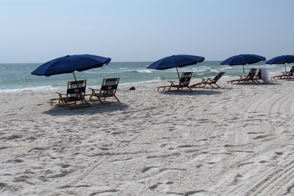 Skip the hassle, embrace the ease. Suncoast Beach Services provides convenient chair and umbrella rentals right here on the beach, so you can start enjoying your vacation instantly.