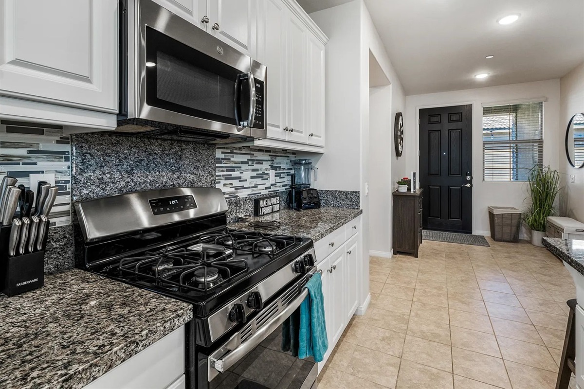 All stainless steel appliances