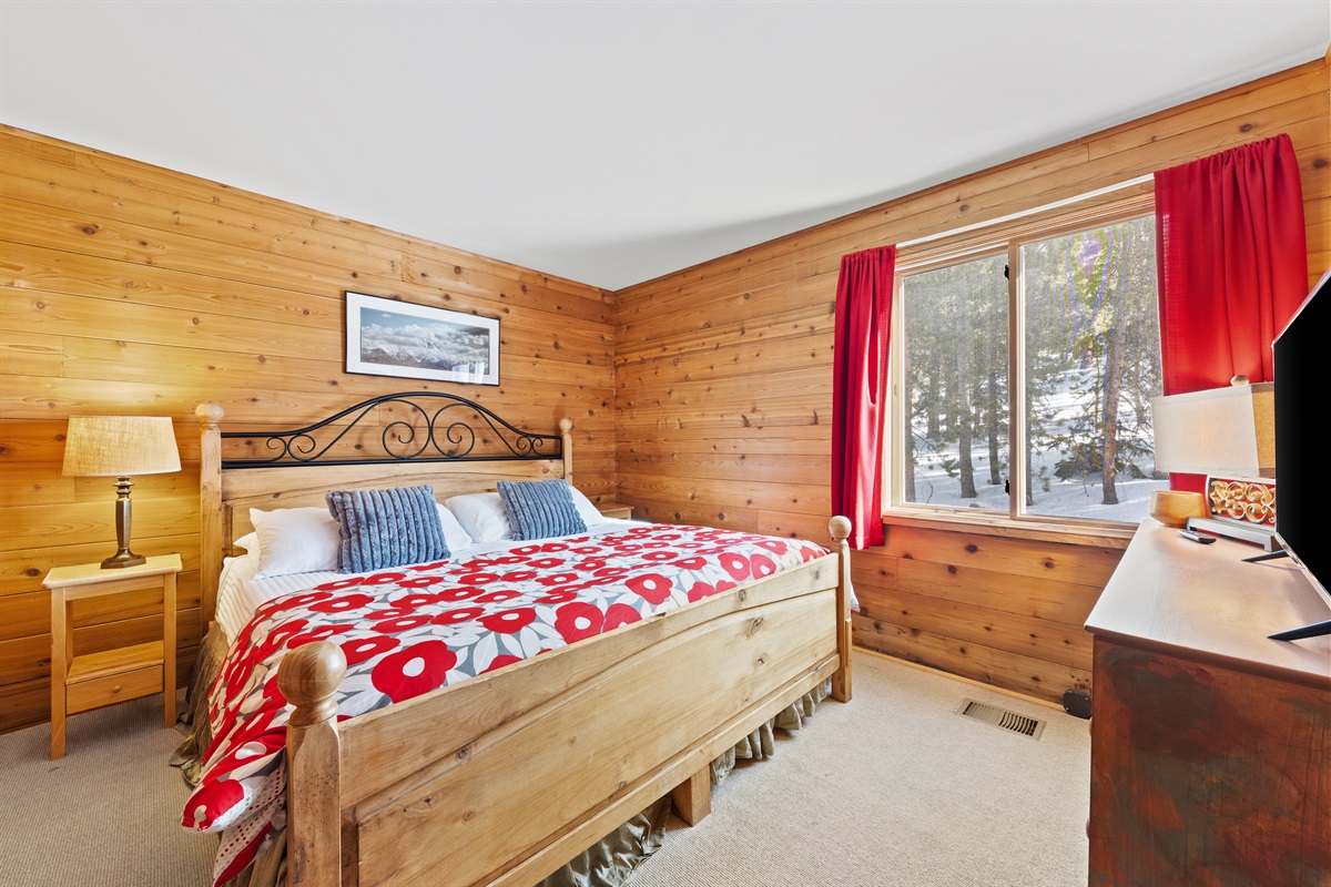 Bedroom #2 with King bed on main level