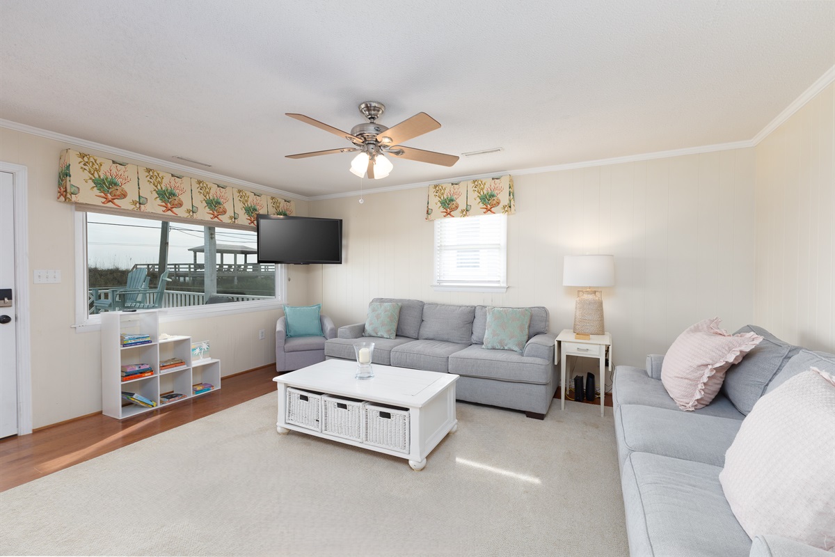 Bright and airy living area!