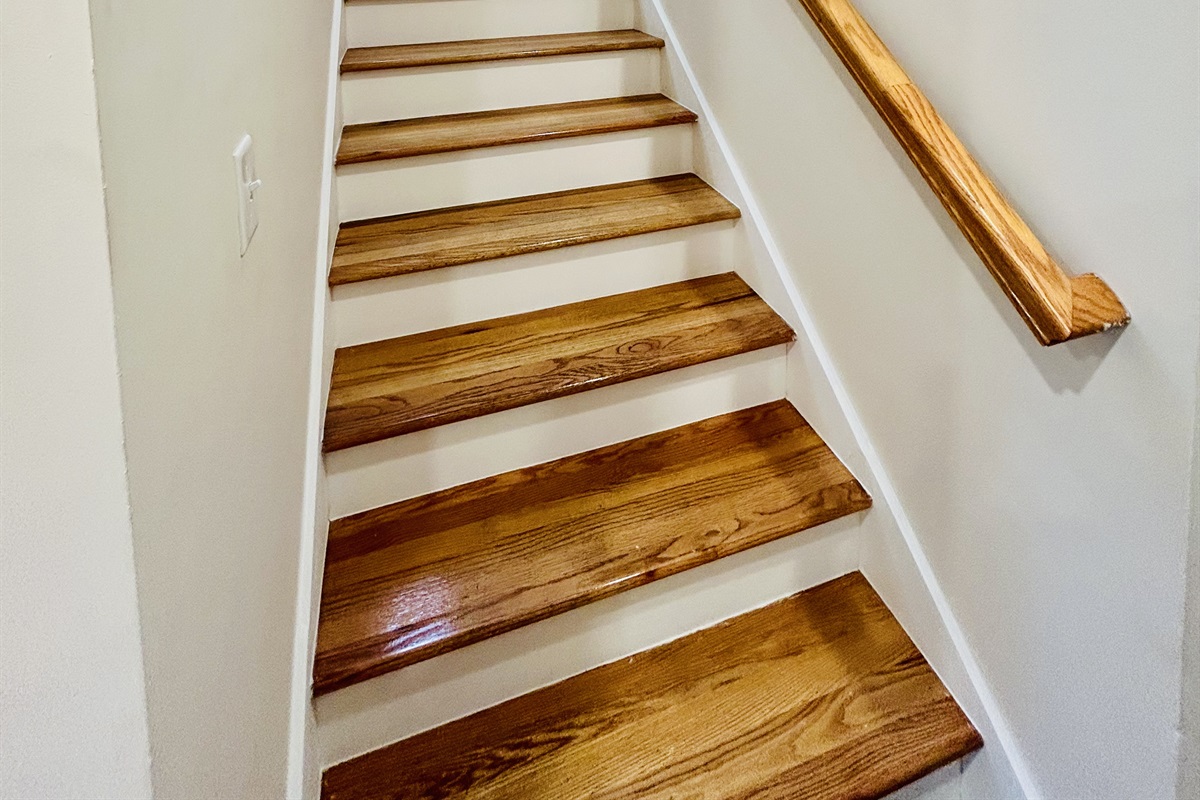 Take the stairs to the 3rd story open concept living area