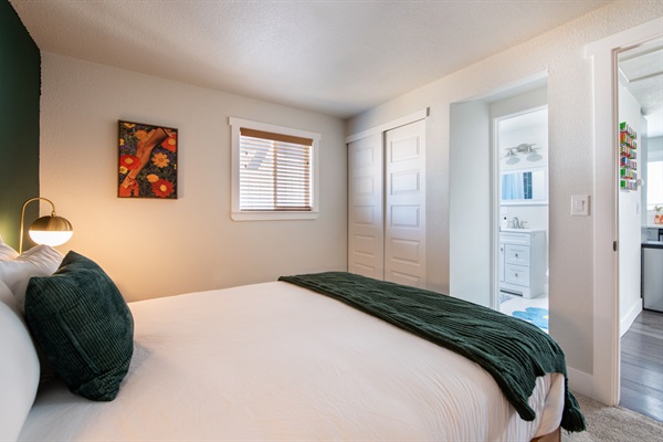 Ensuite bedroom and full bathroom