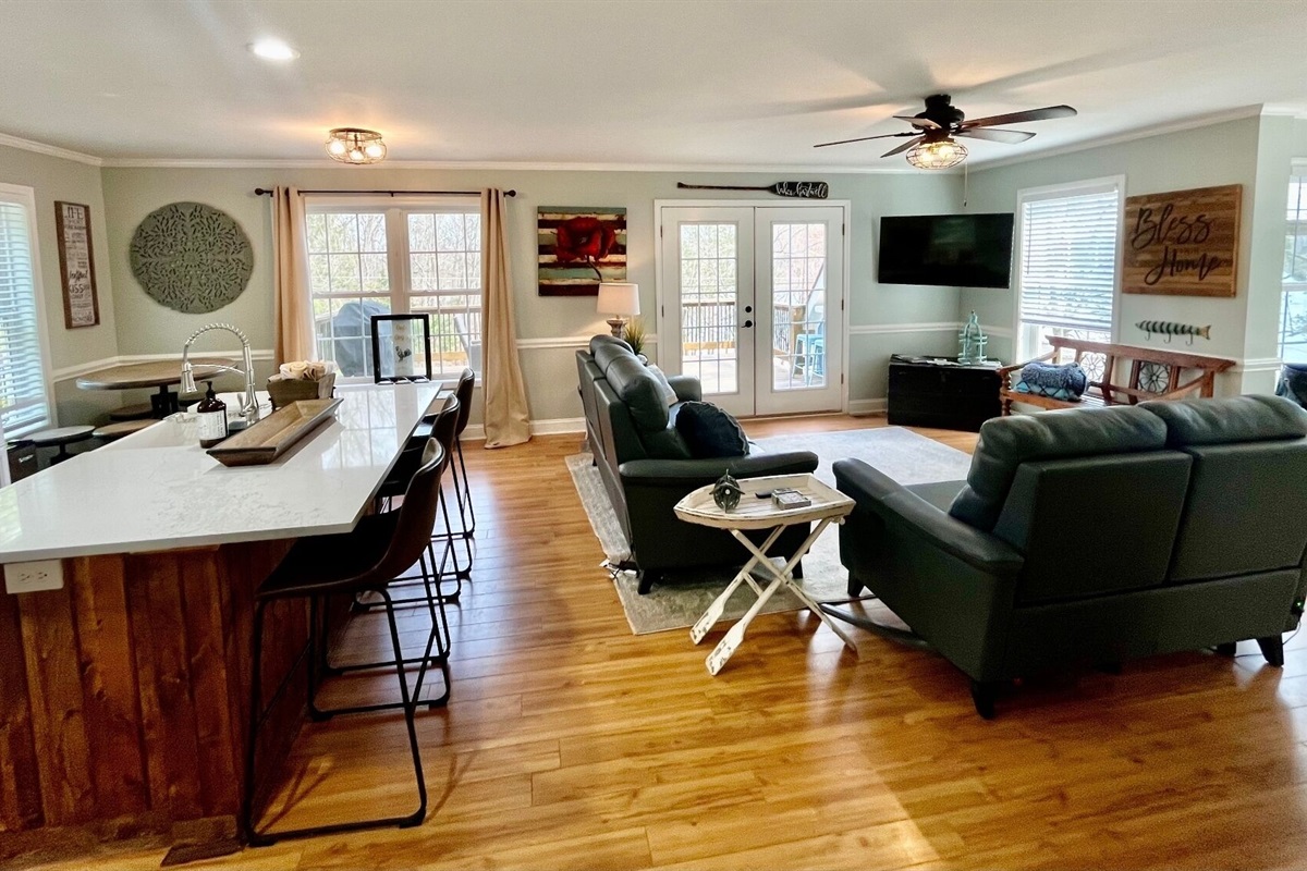 New huge bar seating