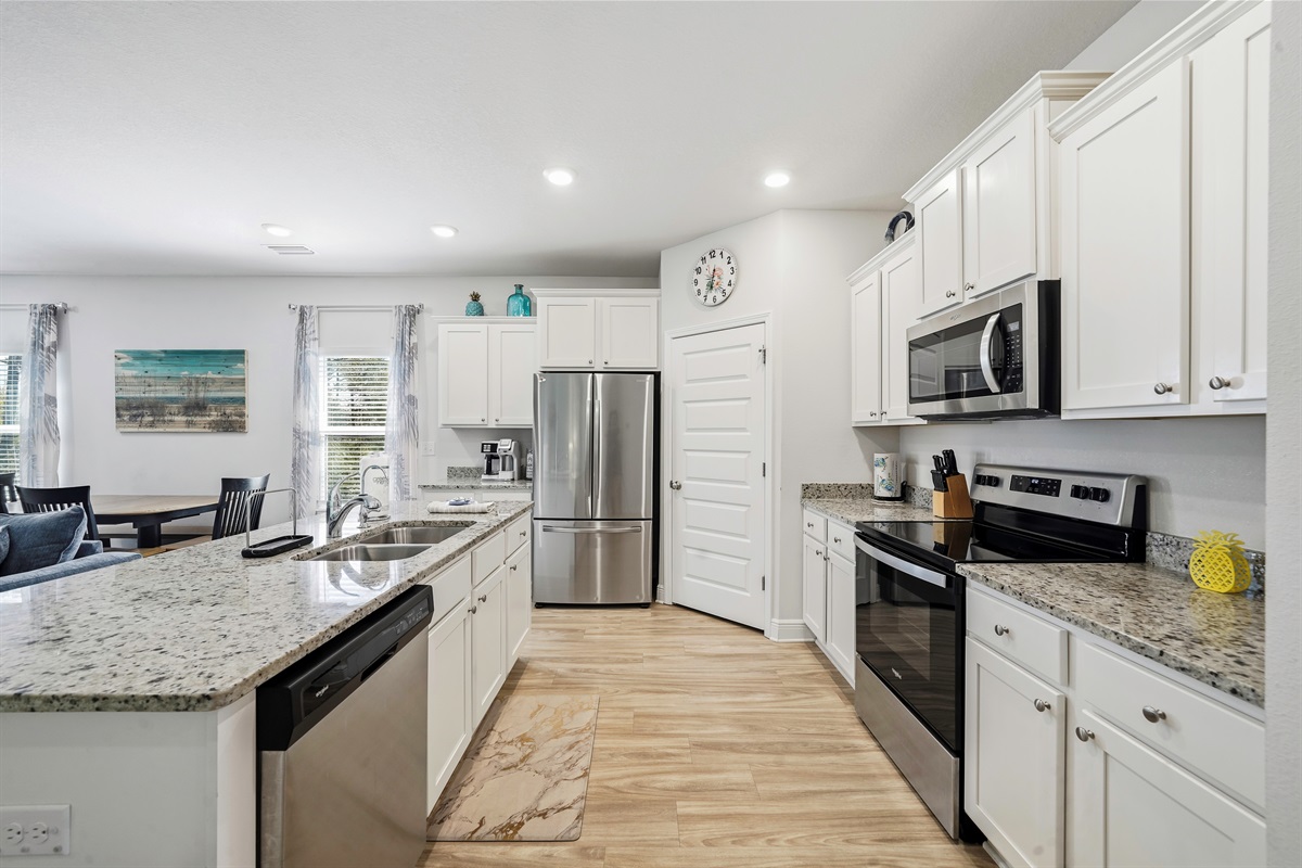 Main Kitchen | Fully stocked for dining needs
