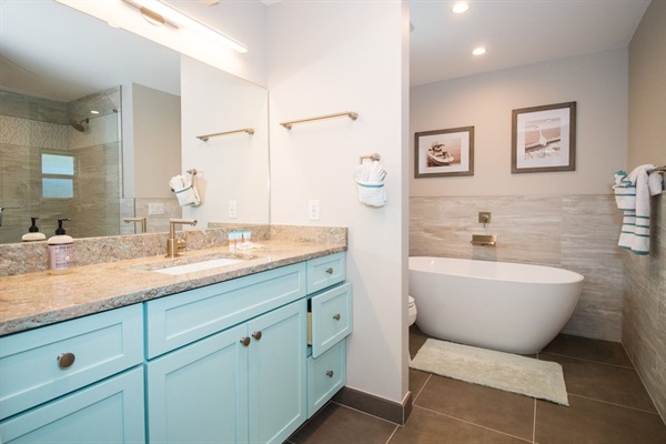 Masterbath with hairdryer