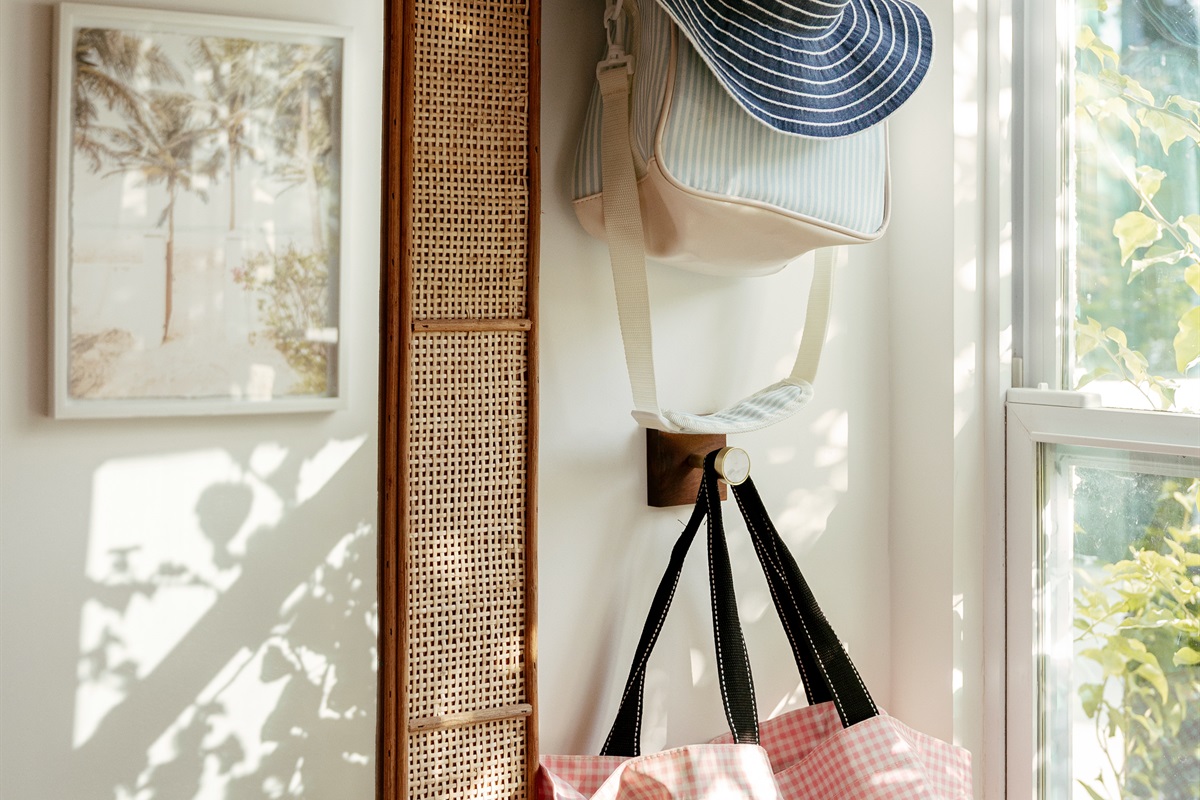 Next to the bathroom and kitchen in the main house, you'll find the laundry room.