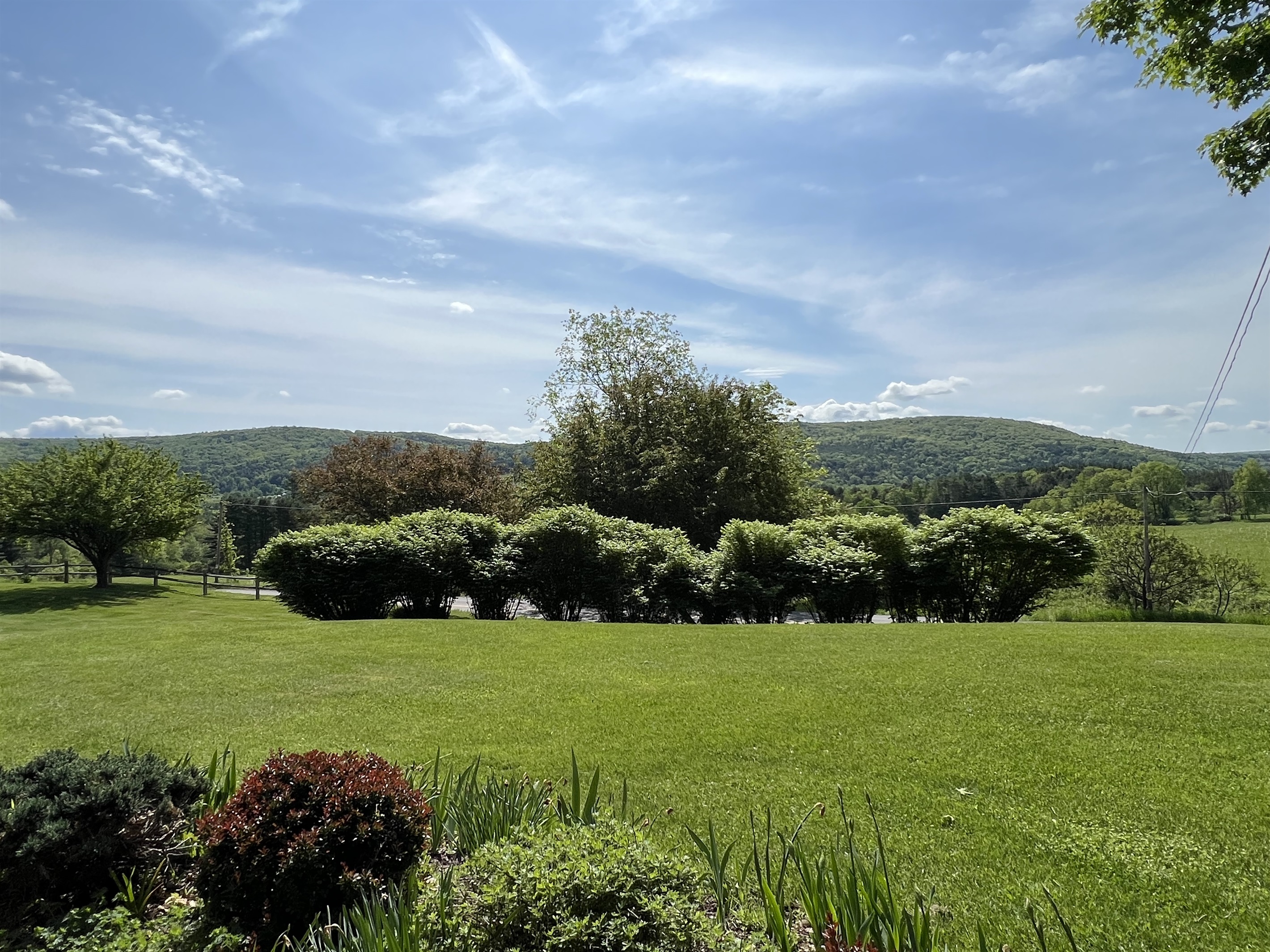 View from front yard/firepit