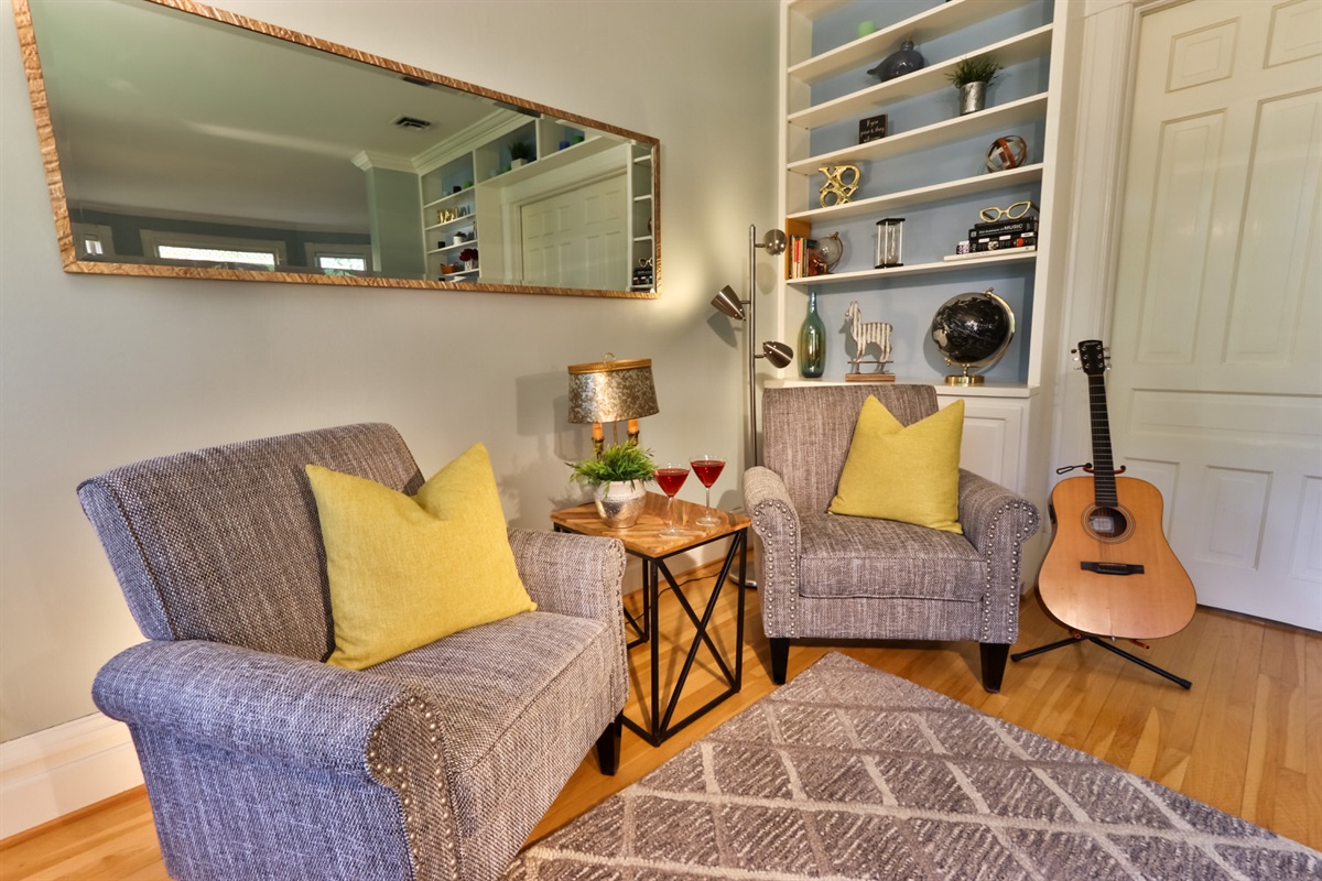 TV room with Smart TV, lounge seating, & kids games