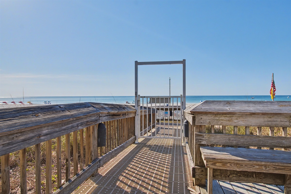 boardwalk to beach