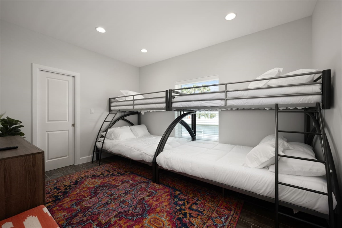 Second Floor Bunk Bed Room - Two Double Beds & Two Twin Beds