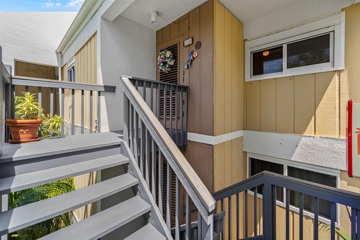 Front door to the condo