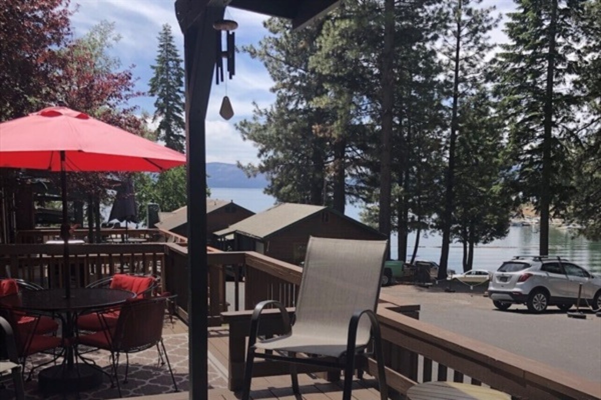 Enjoy outdoor dining on the awesome Deck!