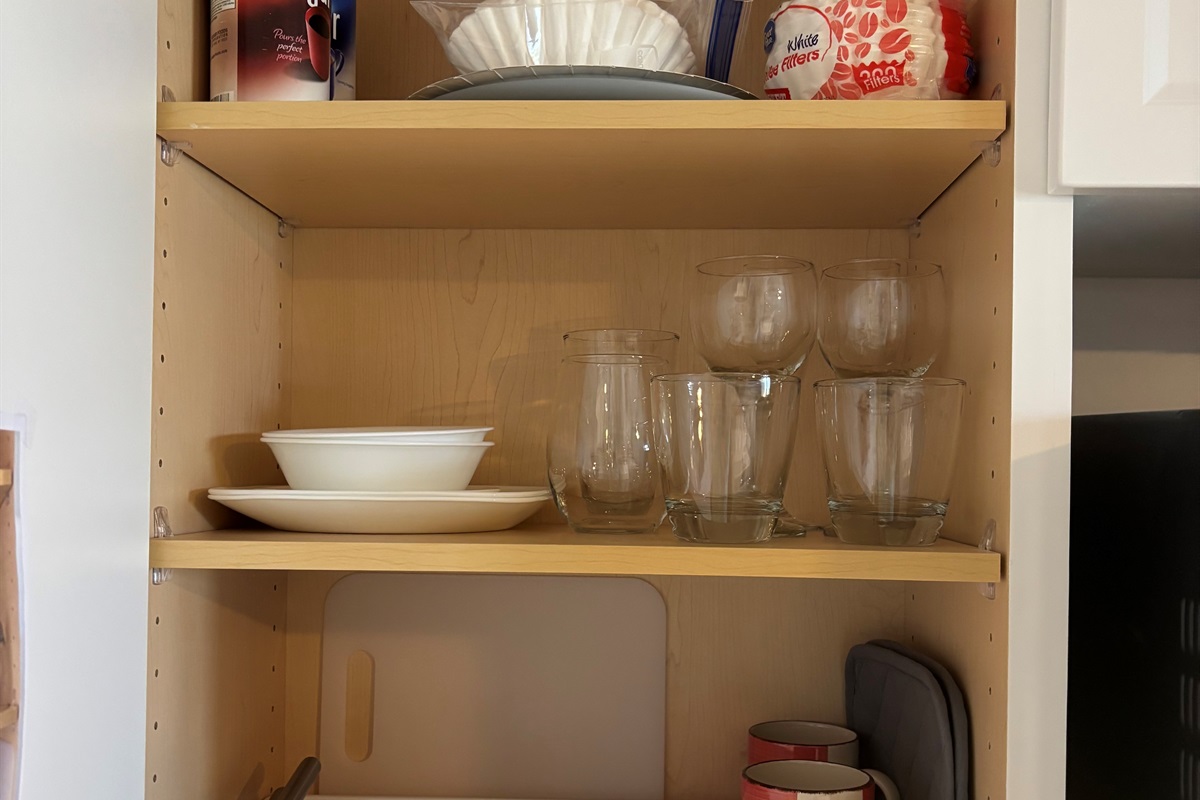Plates and glasses