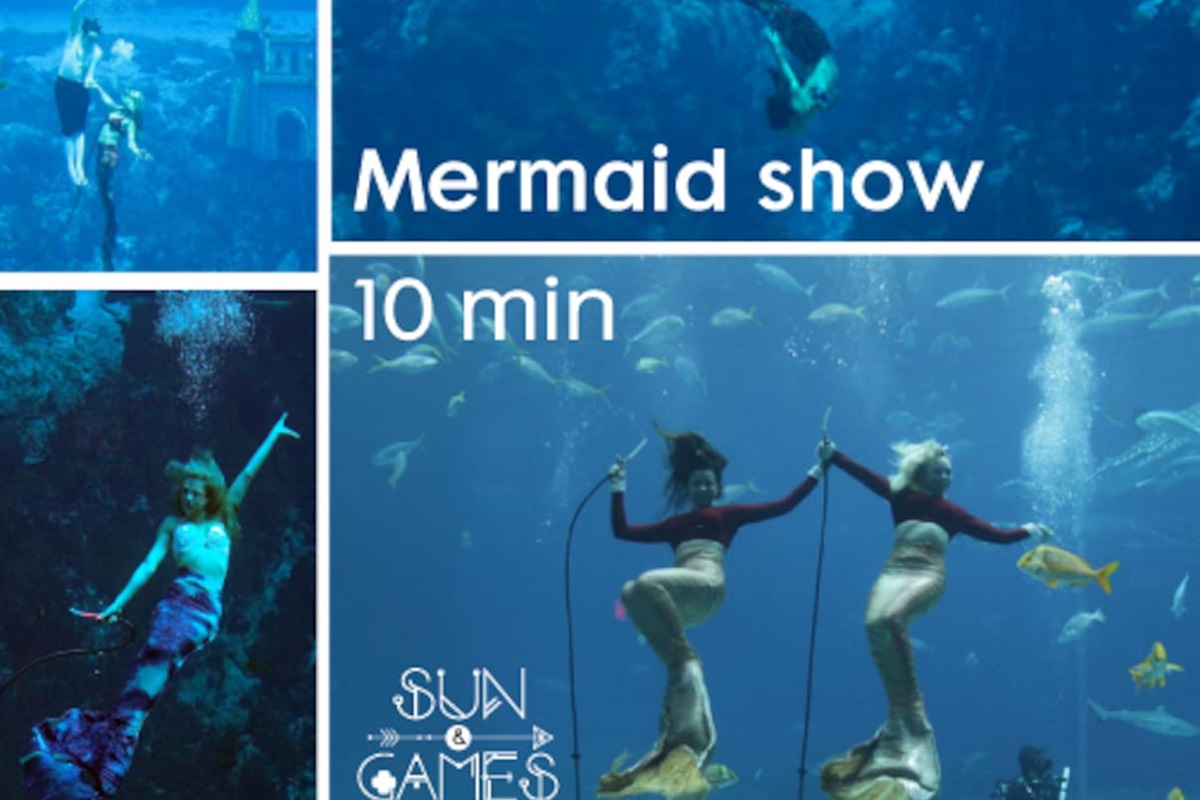 10 minute drive to watch the famous mermaid show at the Buccaneer bay in Weeki Wachee State Park
