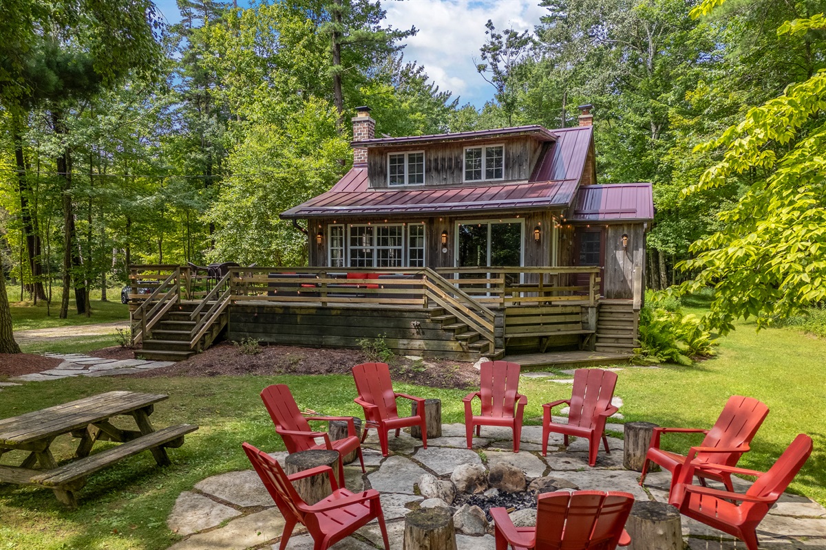 Pull up a chair around the fire for a perfect way to wind down at the end of the day.