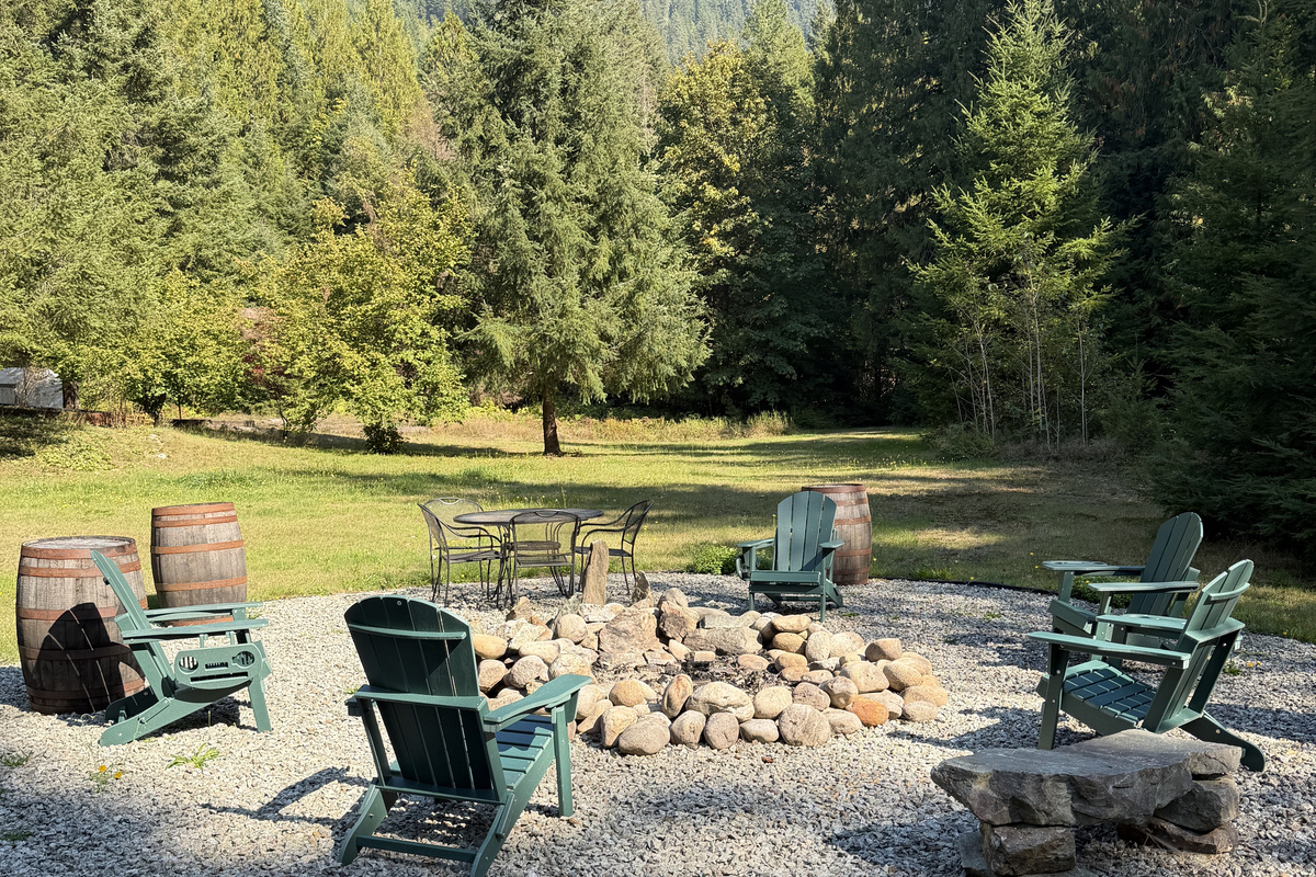 Enjoy the view of Lookout Mountain from our fire pit :)