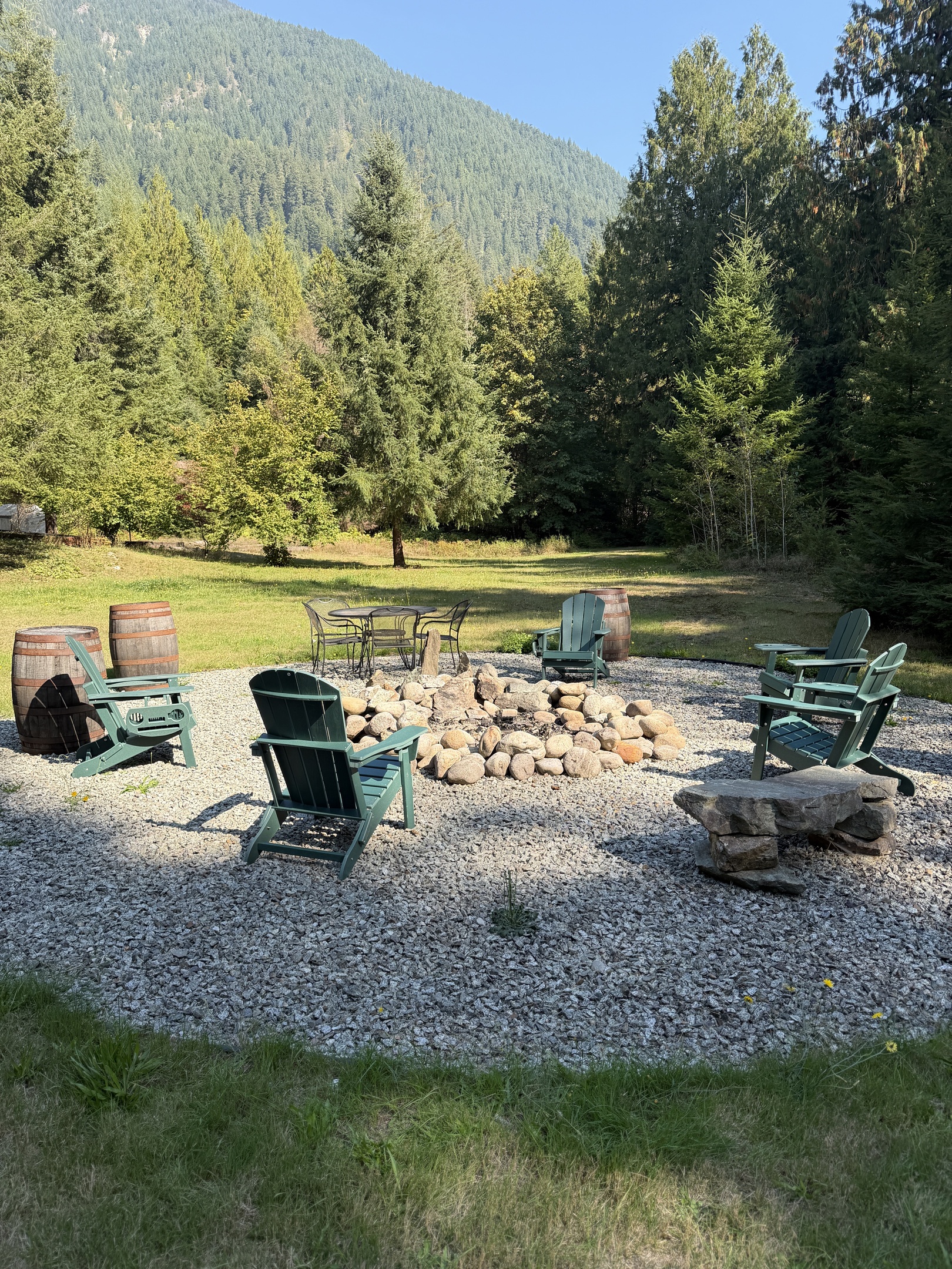 Enjoy the view of Lookout Mountain from our fire pit :)