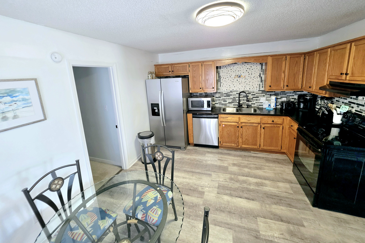 Kitchen and dining area