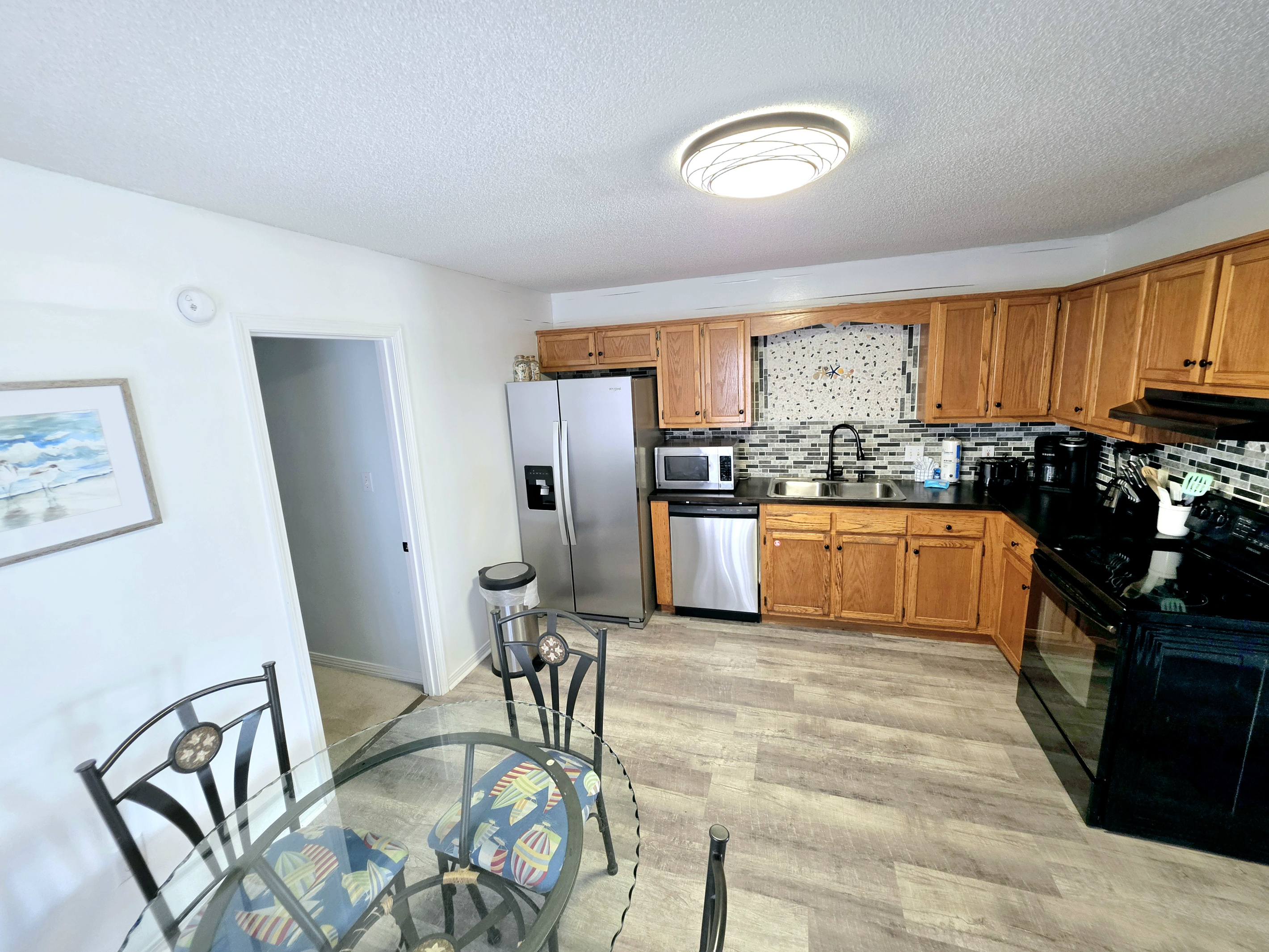 Kitchen and dining area