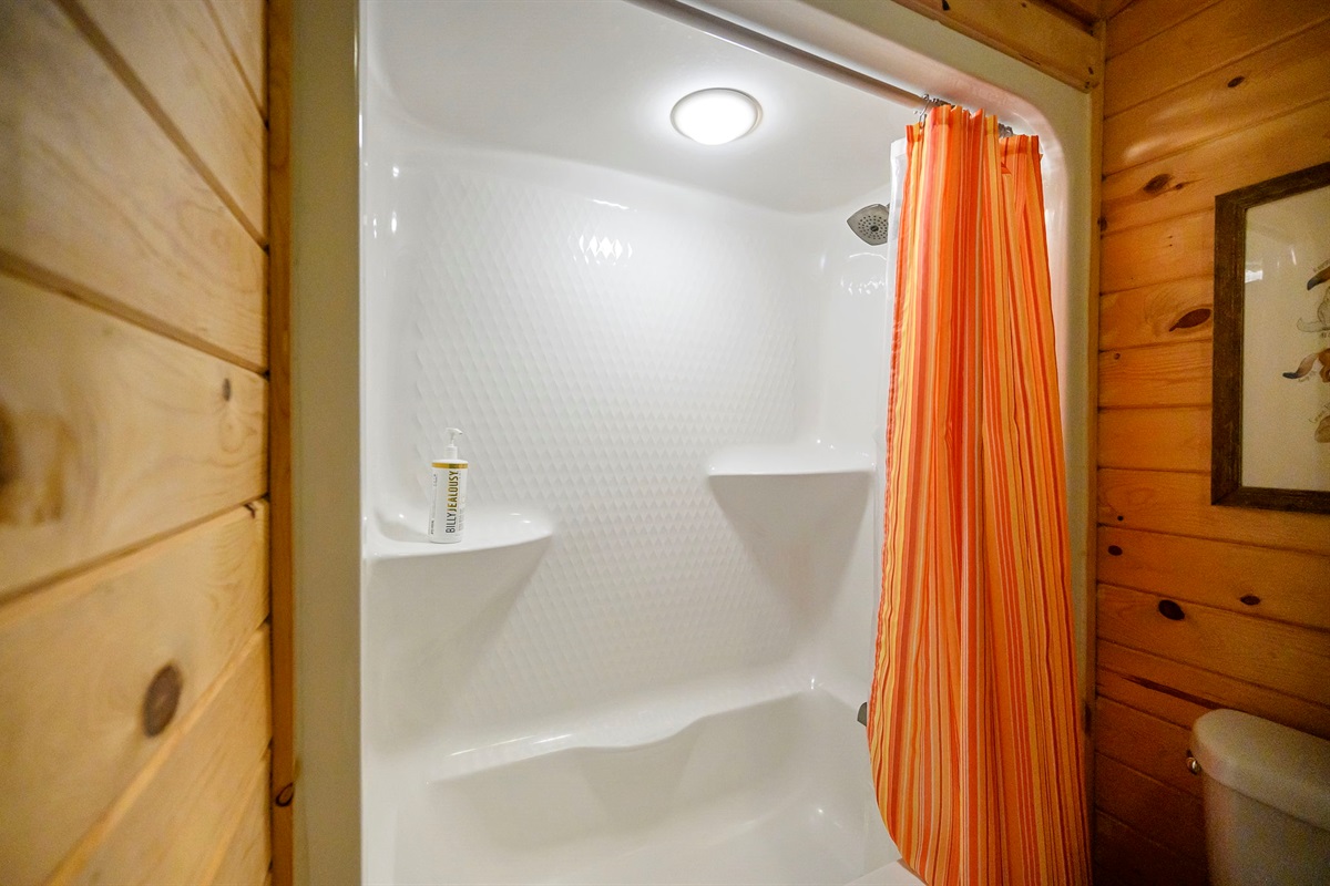 Second Level Shared Bathroom Tub Shower