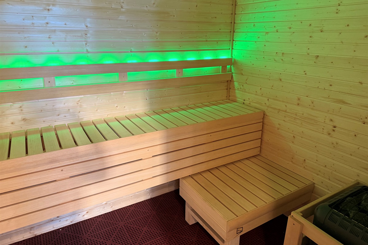 Sauna newly remodeled