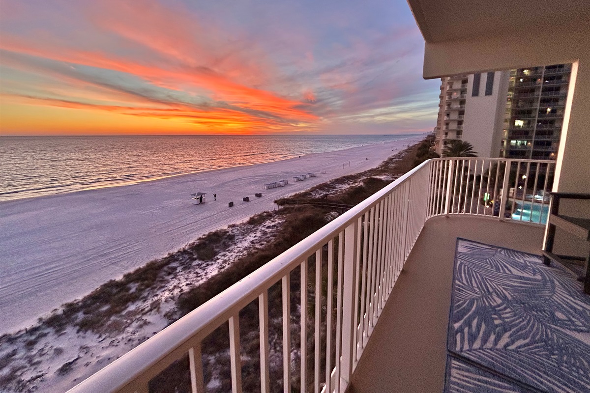 Unforgettable Panama City Beach Sunsets from Your Private Balcony
