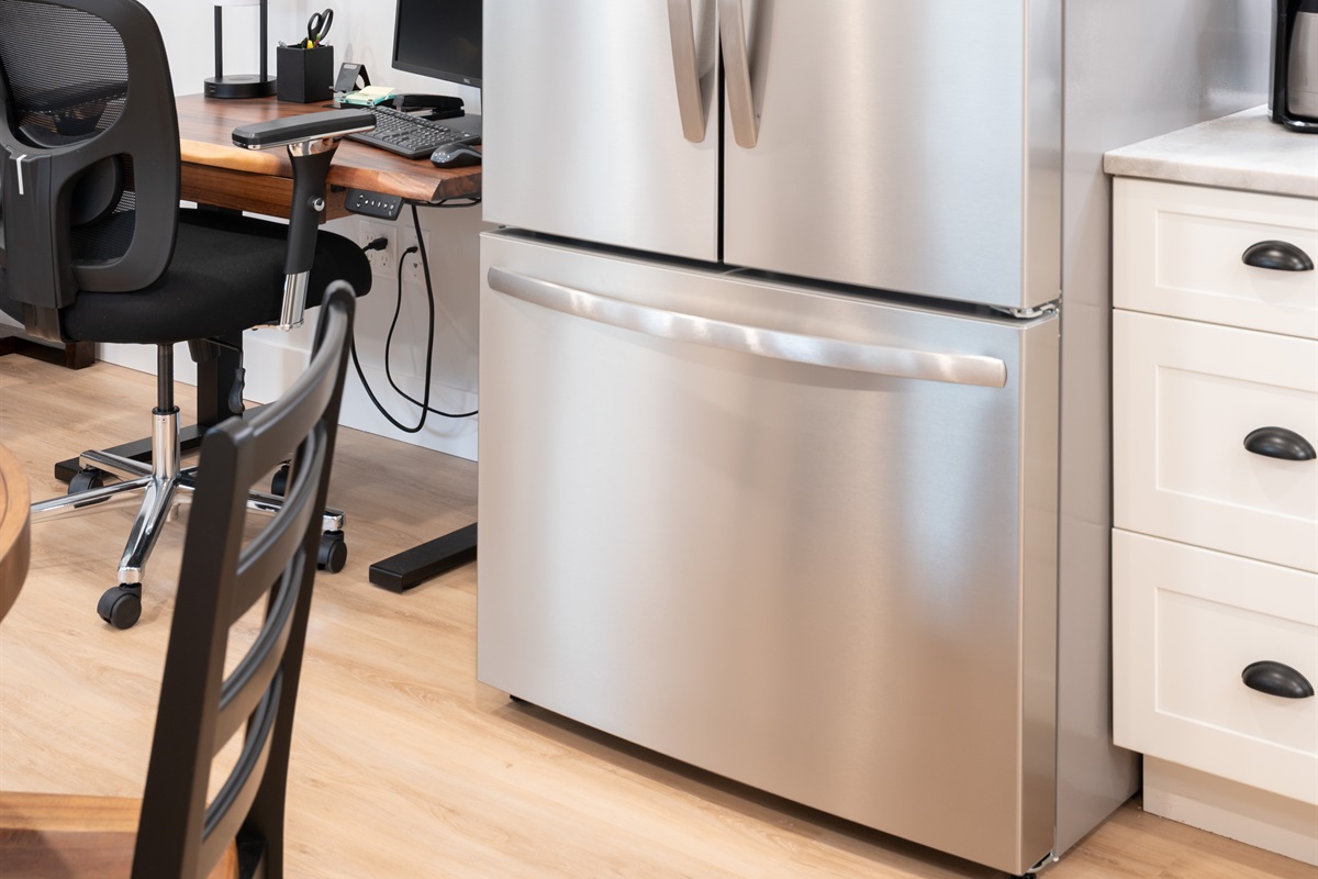 Freezer with ice maker