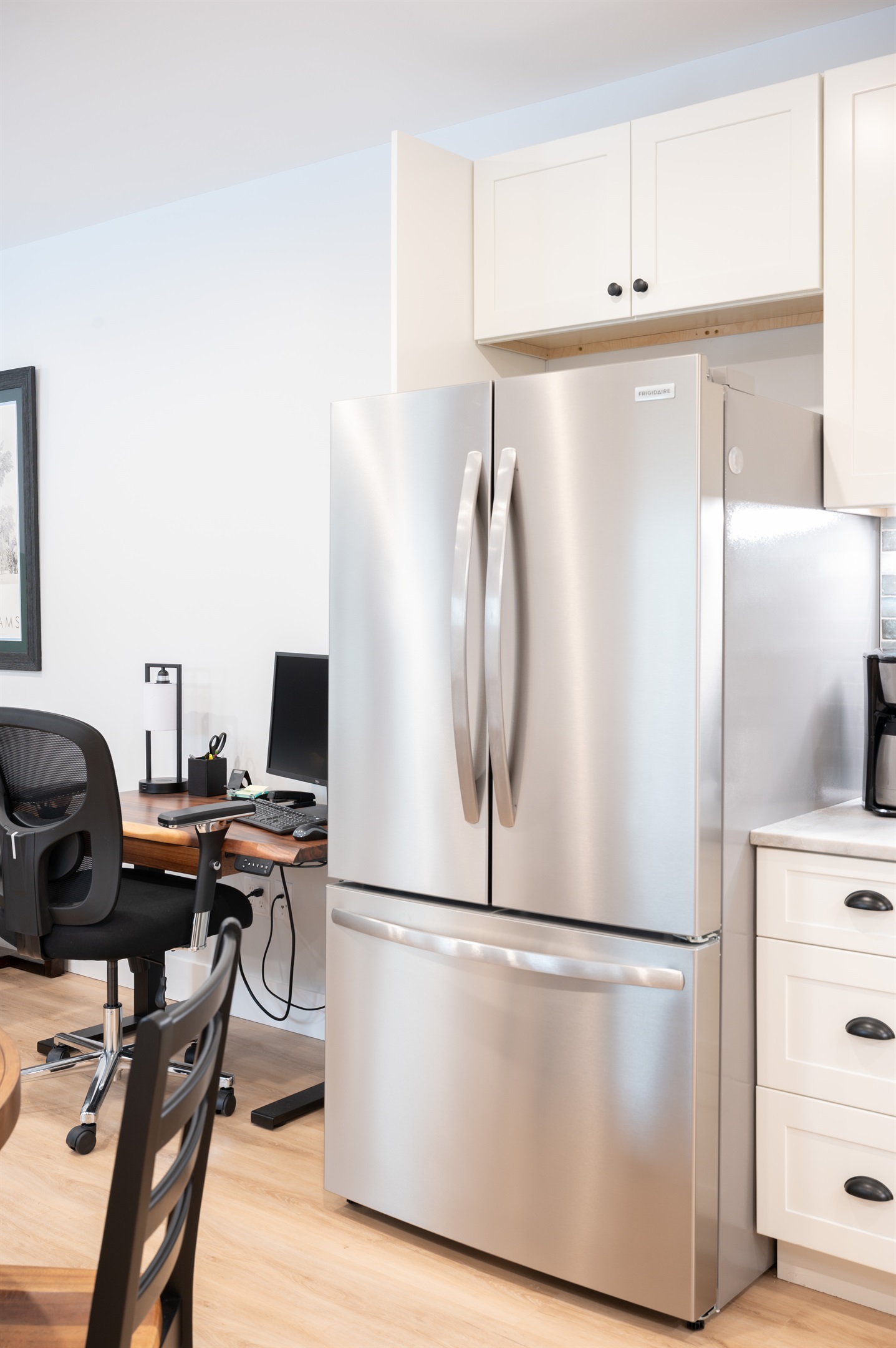 Freezer with ice maker