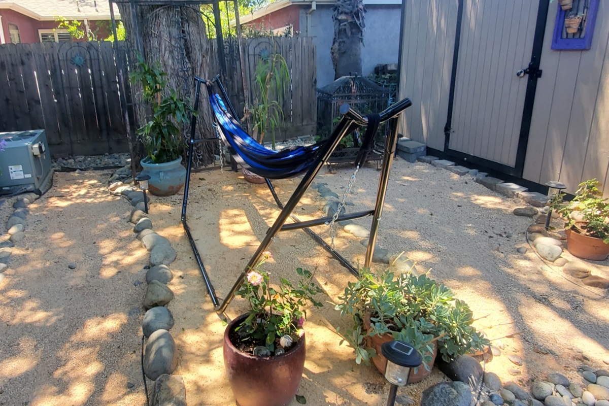 Backyard hammock