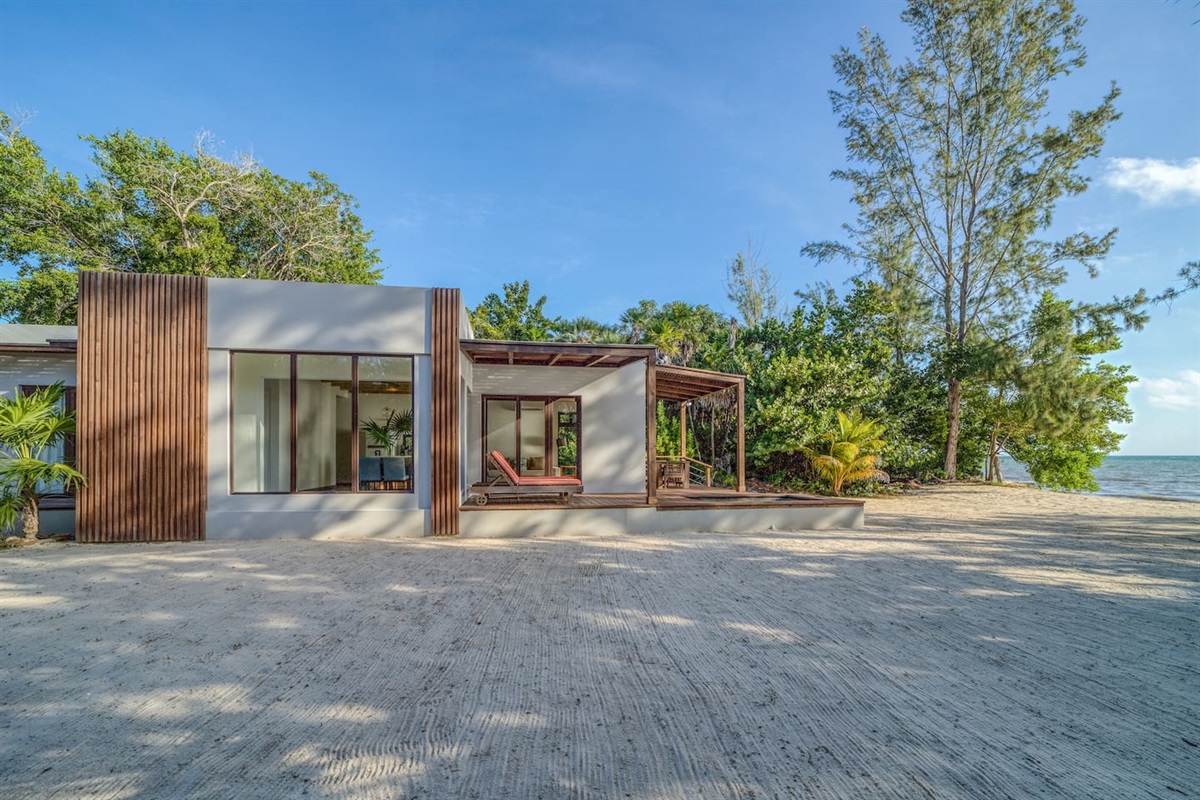 Living room and terrace of the Villa