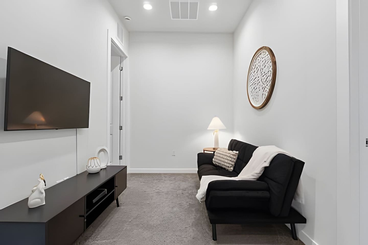 Experience peace in this beautifully styled living room.