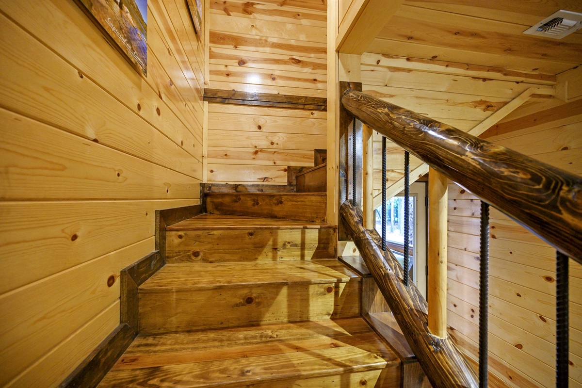 Stairs off the main living take you to bedrooms 4 & 5.