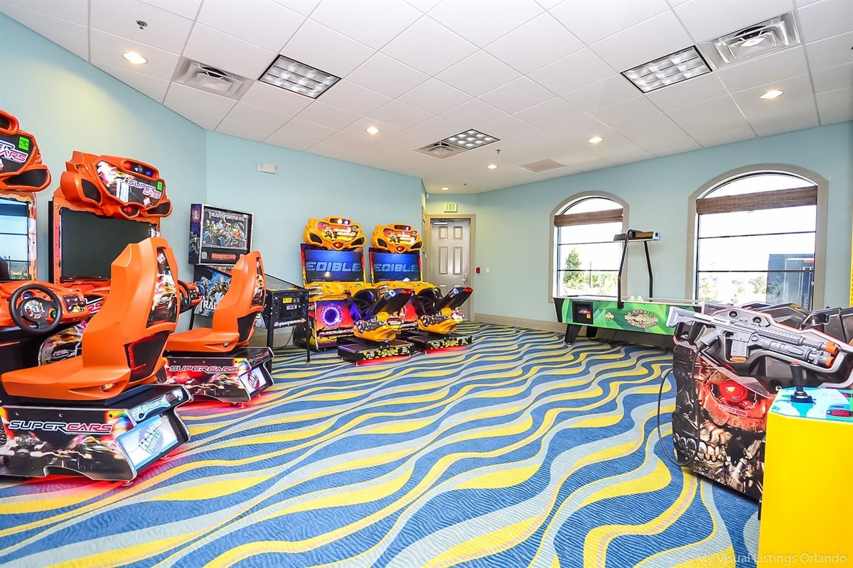 Full arcade at the Championsgate Clubhouse that kids and even adults can enjoy to play and chill
