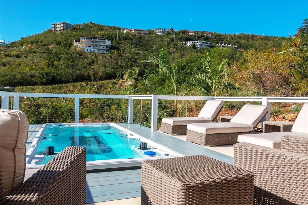 Your private pool and chaise lounges await! *Please note the pool is not heated. 