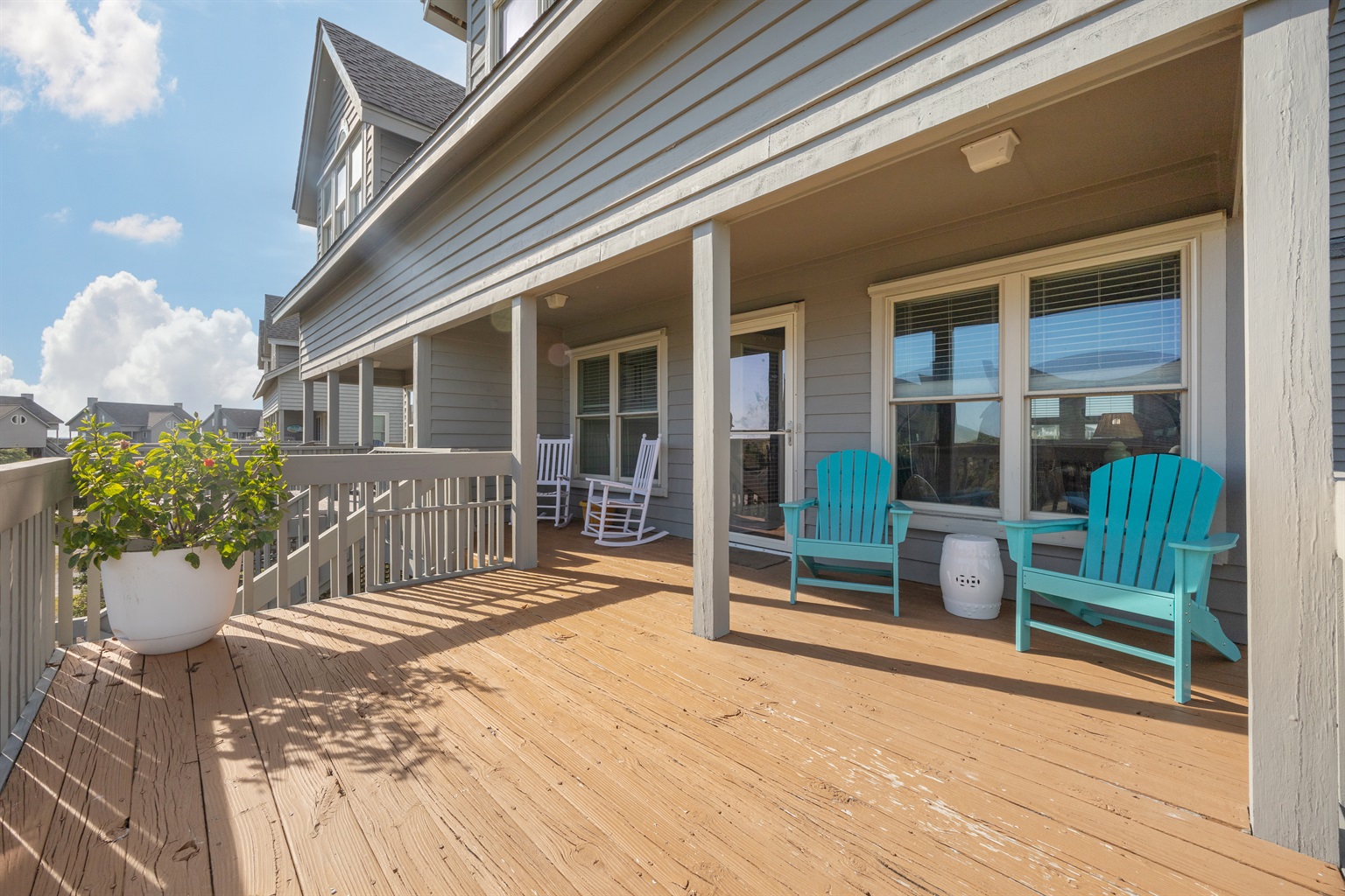 Enjoy fresh coastal air from the deck