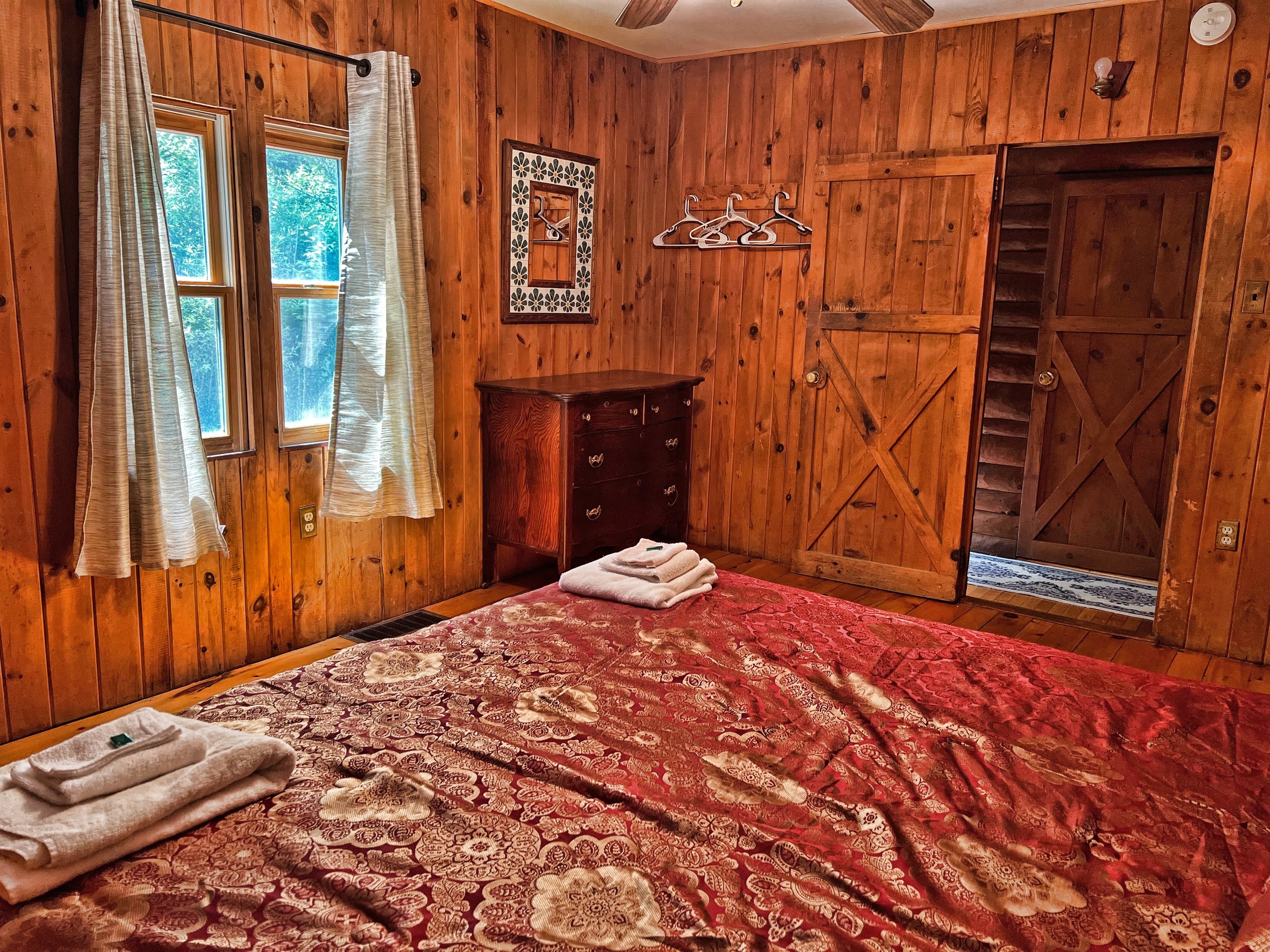 Bedroom #1 - 1st floor King with a 1/2 bath in hallway.