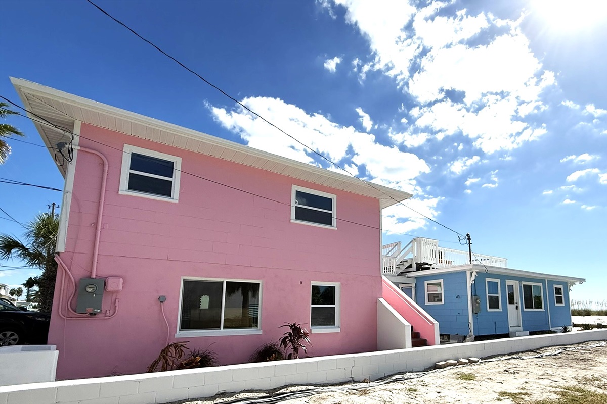 Exterior Photos of Pink 2 Story House
