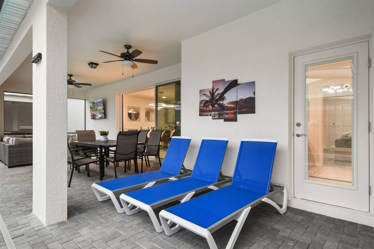 Swim laps in the morning or float lazily in the afternoon in the private pool