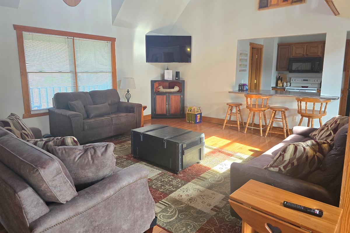 Open Concept with Bar